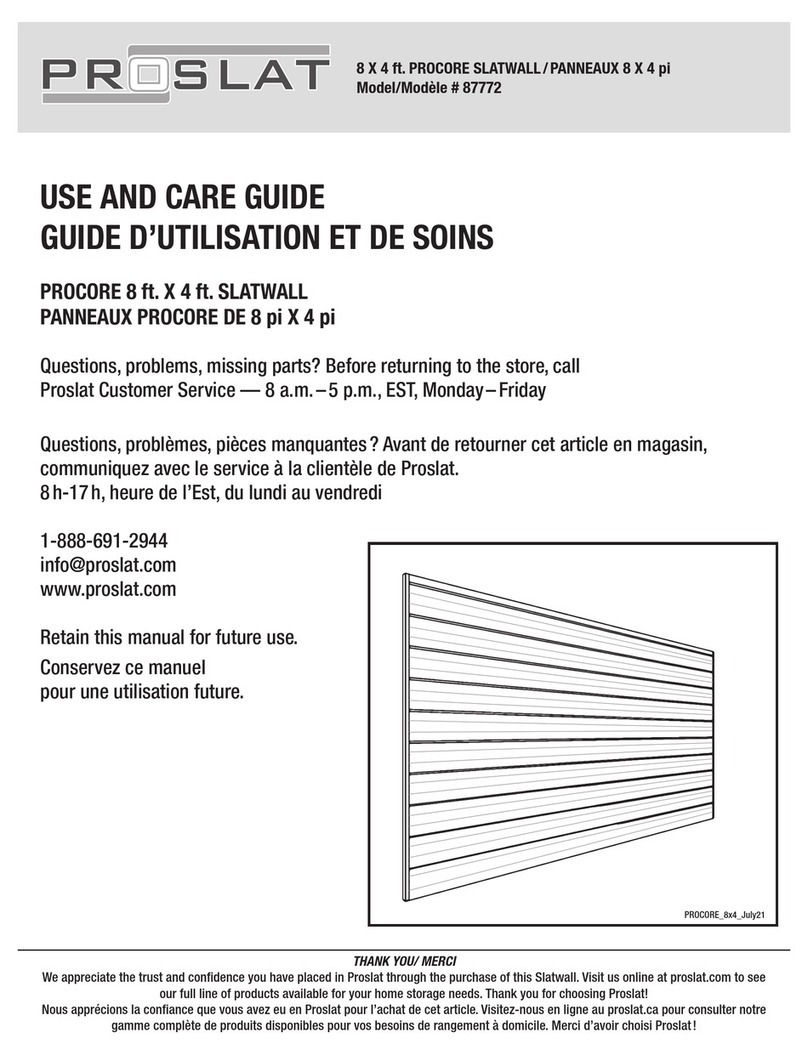 Proslat PROCORE 87772 User manual