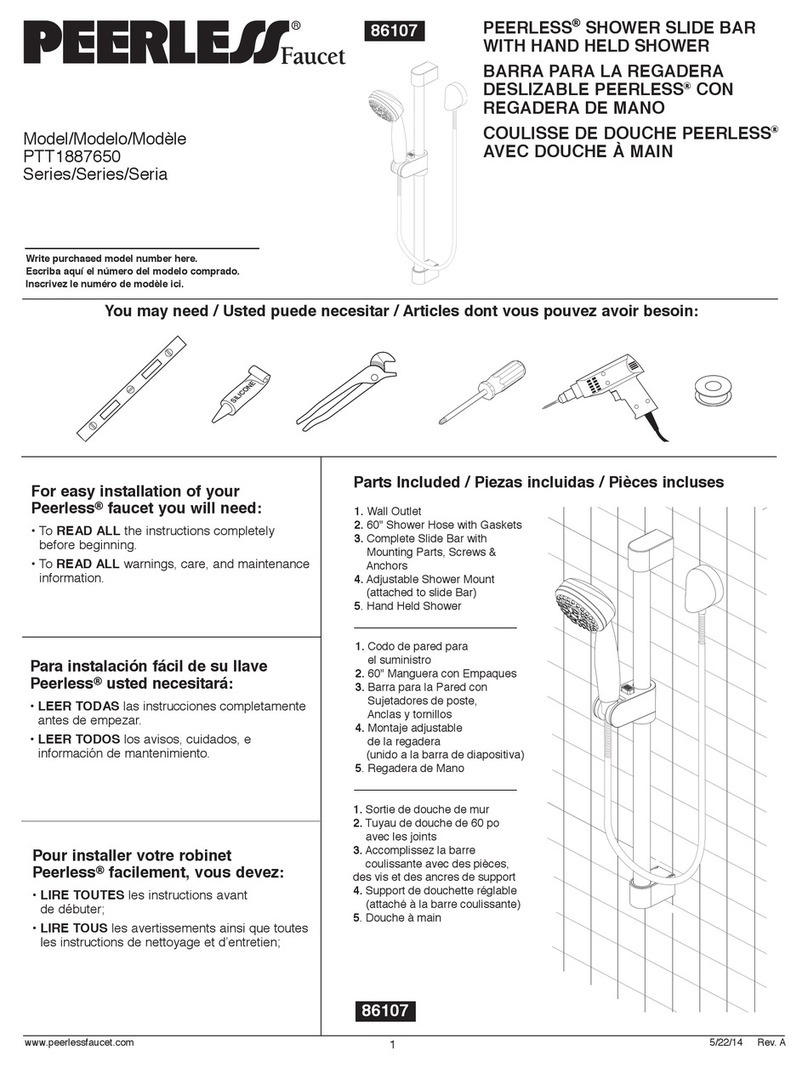 PEERLESS PTT1887650 Series User manual