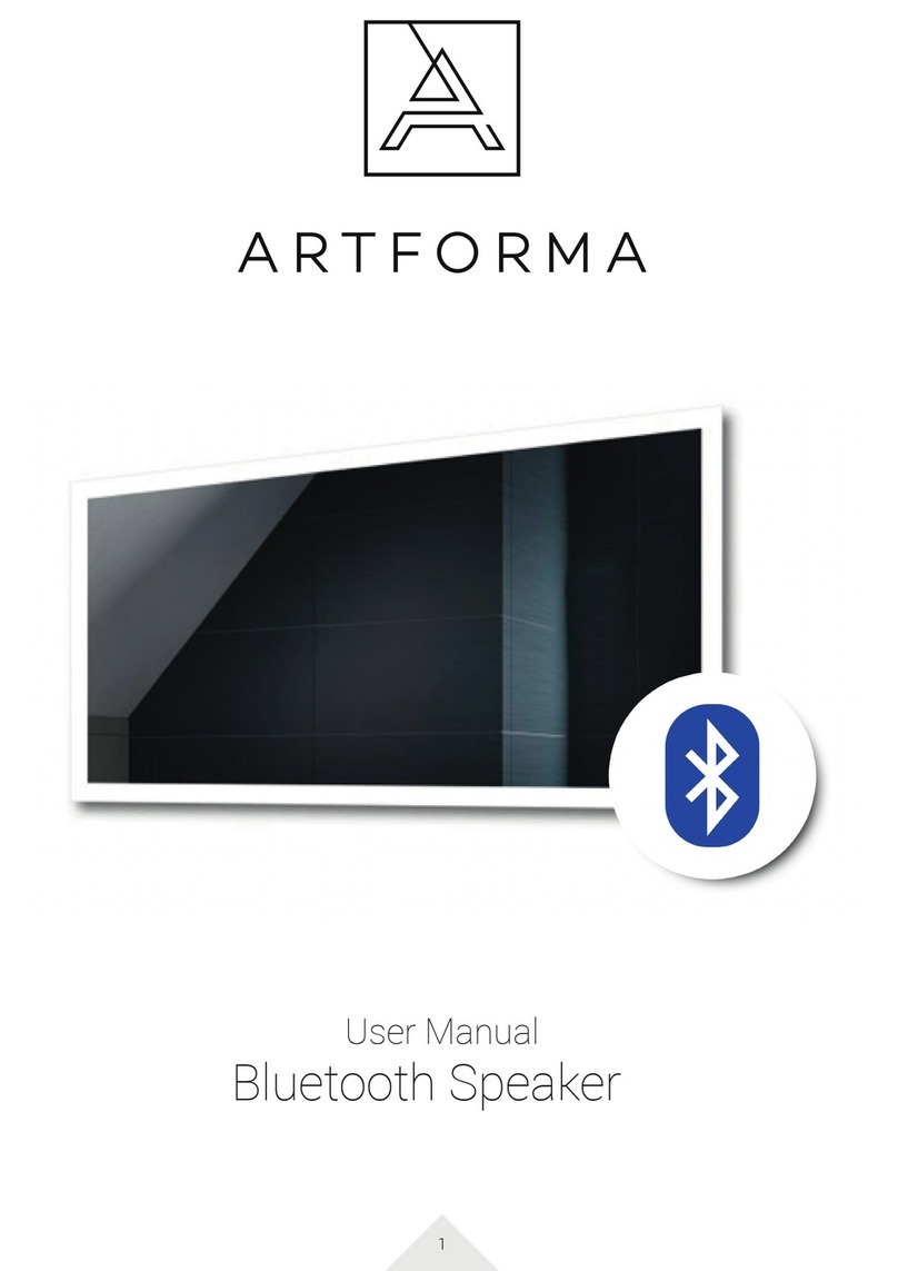 Artforma Bluetooth Speaker user manual