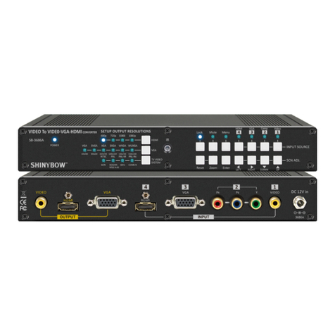 Shinybow USA SB-3686A instruction manual