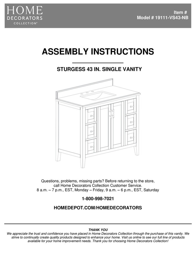 Home Decorators Collection STURGESS 19111-VS43-NB User manual Home Decorators Collection STURGESS 19111-VS43-NB User manual