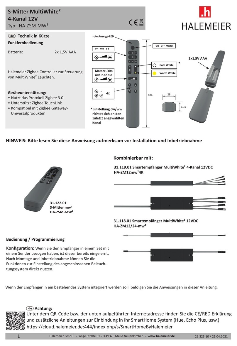 Halemeier S-Mitter MultiWhite 2 manual