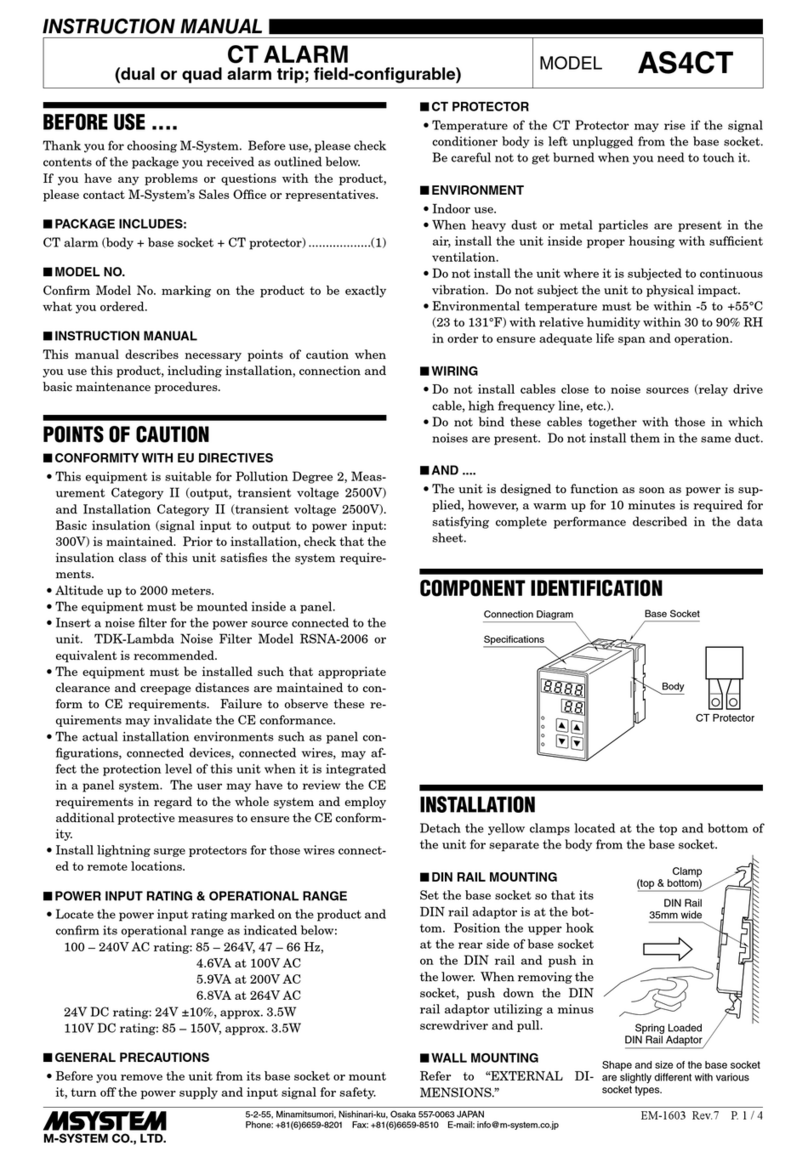M-system AS4CT instruction manual