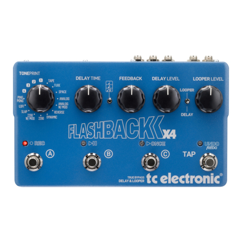 TC Electronic Flashback X4 Delay User manual