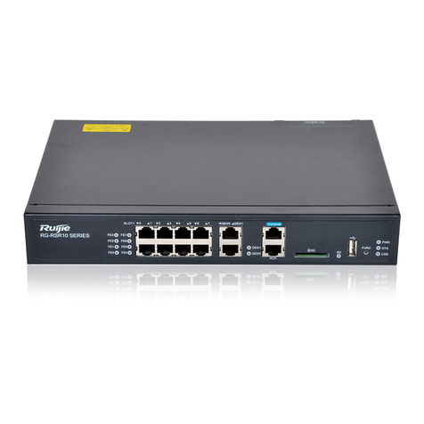 Ruijie RG-RSR10-02E Series Installation and operating manual