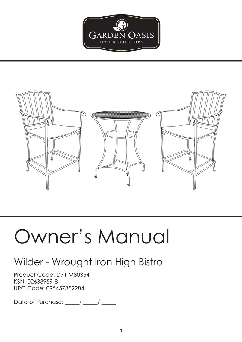 Garden Oasis D71 M80354 owner's manual Garden Oasis D71 M80354 owner's manual
