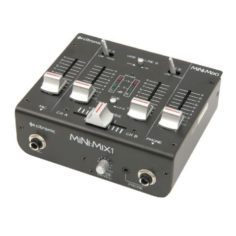 Citronic MINI MIX-1 owner's manual Citronic MINI MIX-1 owner's manual