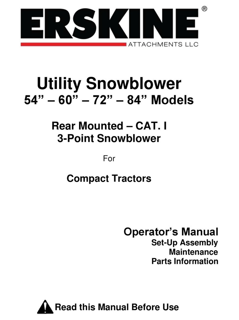 Erskine Attachments 54 User manual