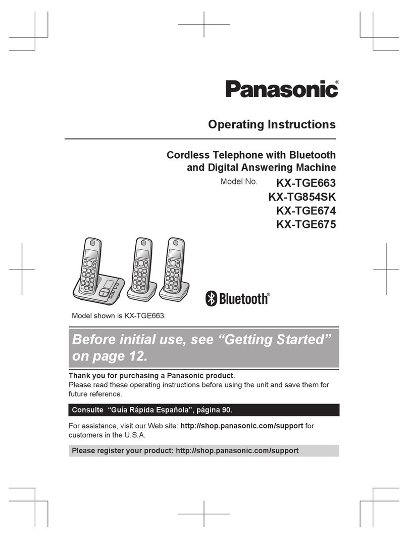 Panasonic KX-TGE663 User manual