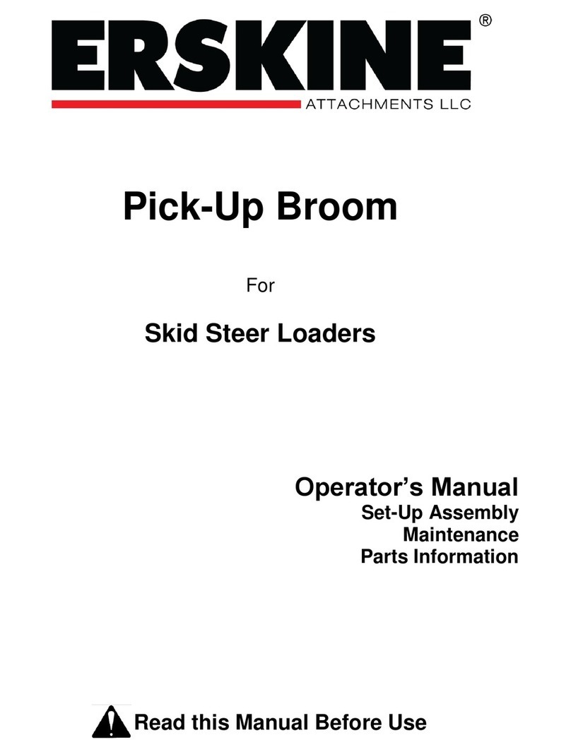 Erskine Attachments Pick-Up Broom 60 Operator's manual Erskine Attachments Pick-Up Broom 60 Operator's manual