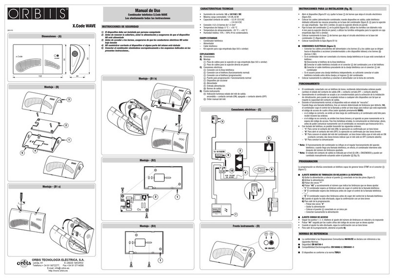 Orbis X.CODE WAVE user manual