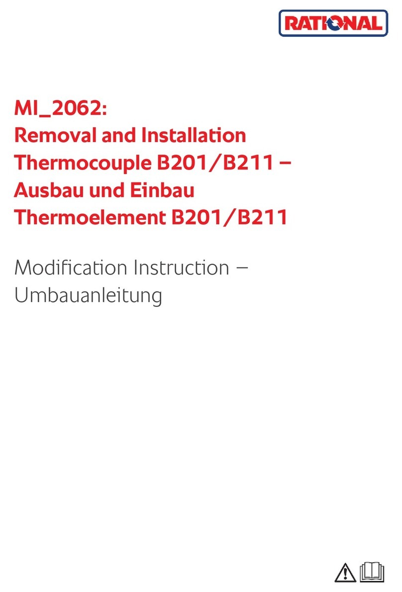 Rational B201 Removal and installation
