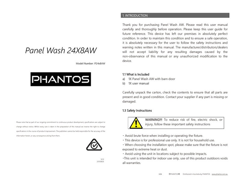 Phantos P24x8AW manual
