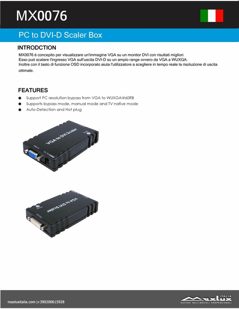 MaxLux MX0076 quick start guide
