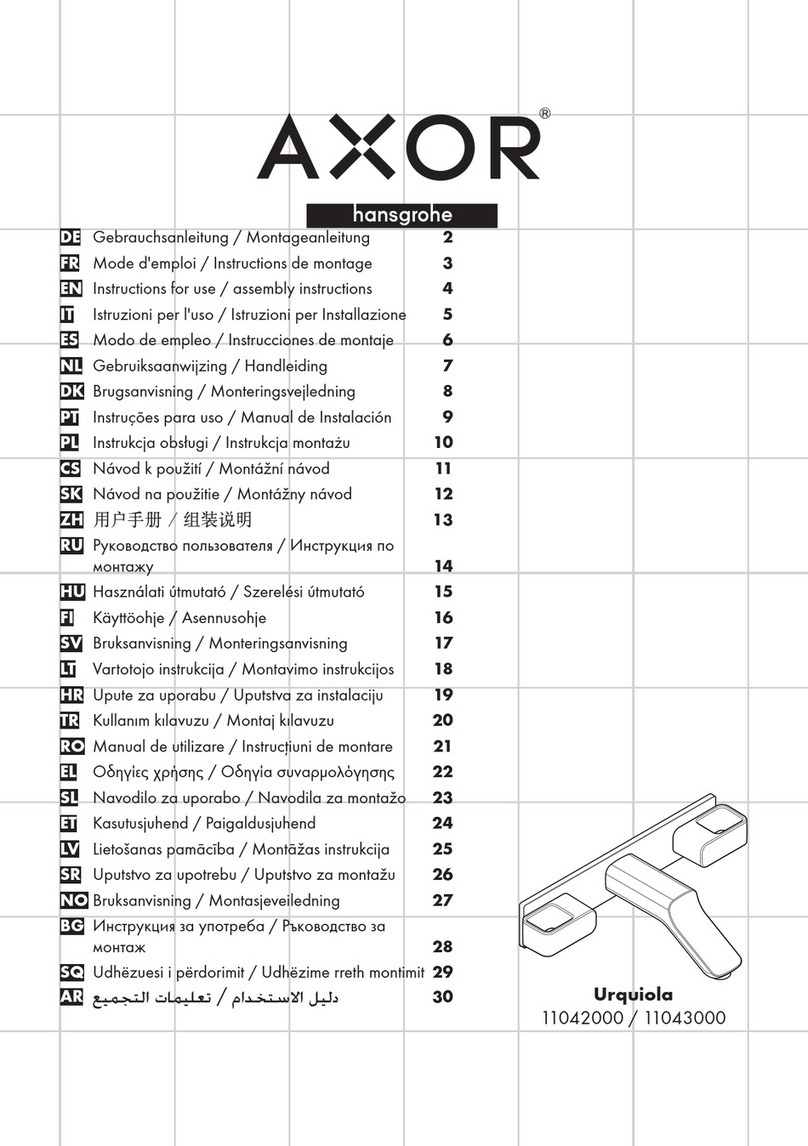 Hans Grohe AXOR Urquiola 11042000 Instructions for use/assembly instructions