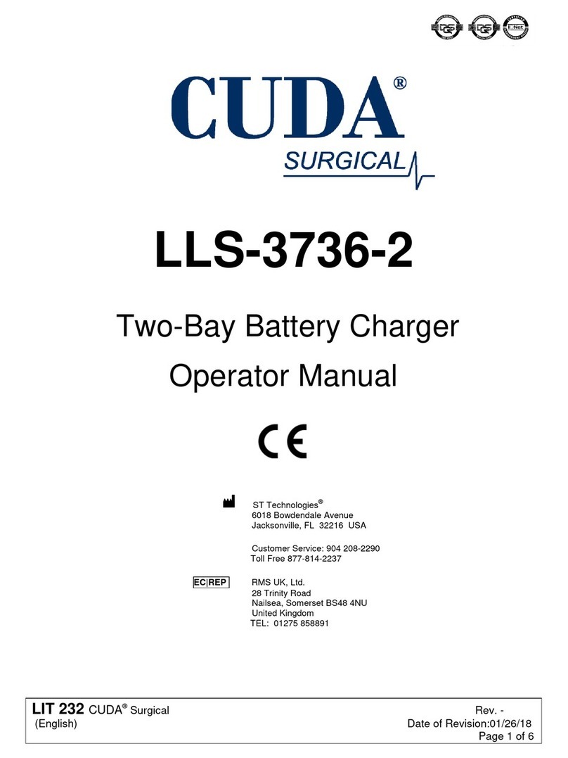 Cuda surgical LLS-3736-2 Operator's manual
