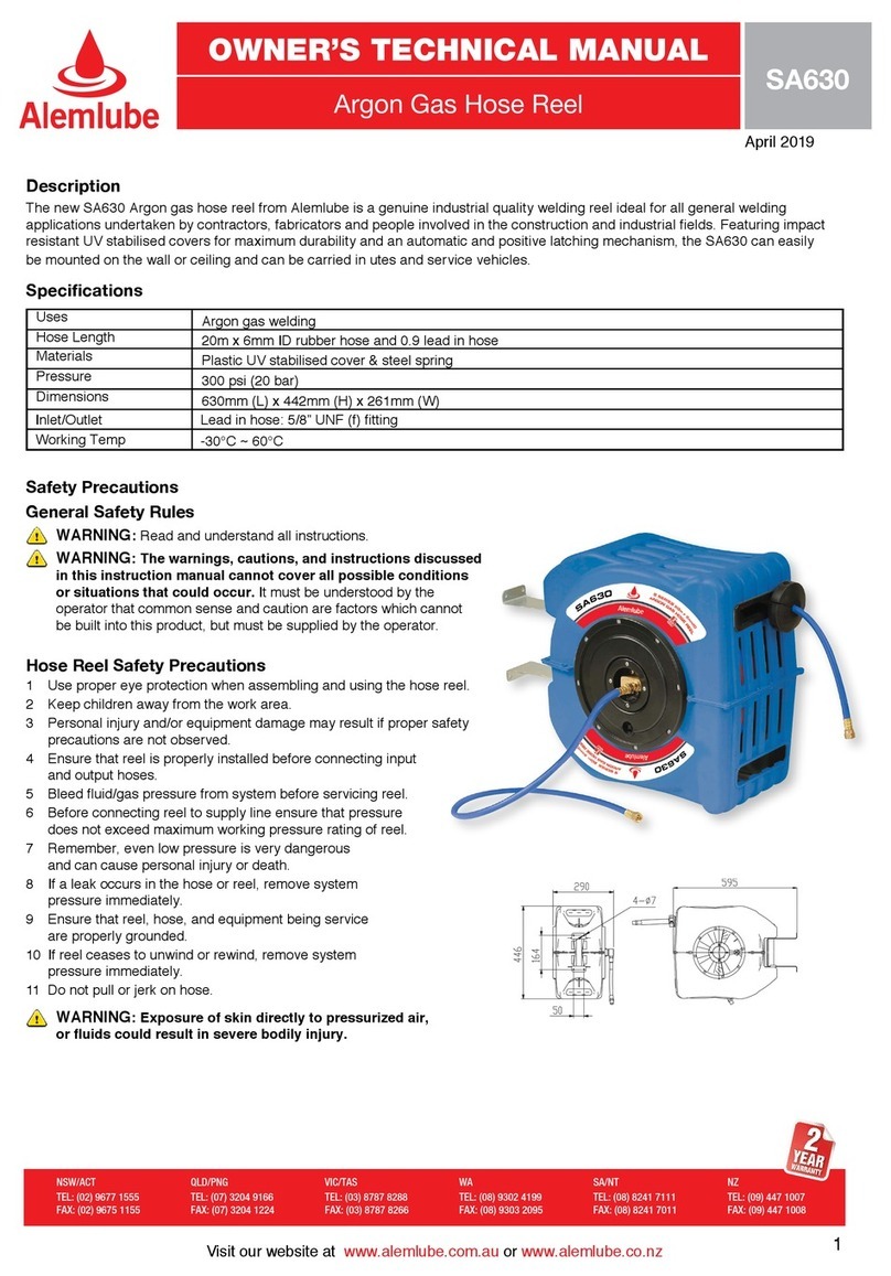 Alemlube SA630 Owner technical manual