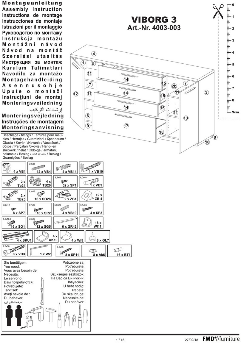 FMD Furniture VIBORG 3 Assembly instruction FMD Furniture VIBORG 3 Assembly instruction
