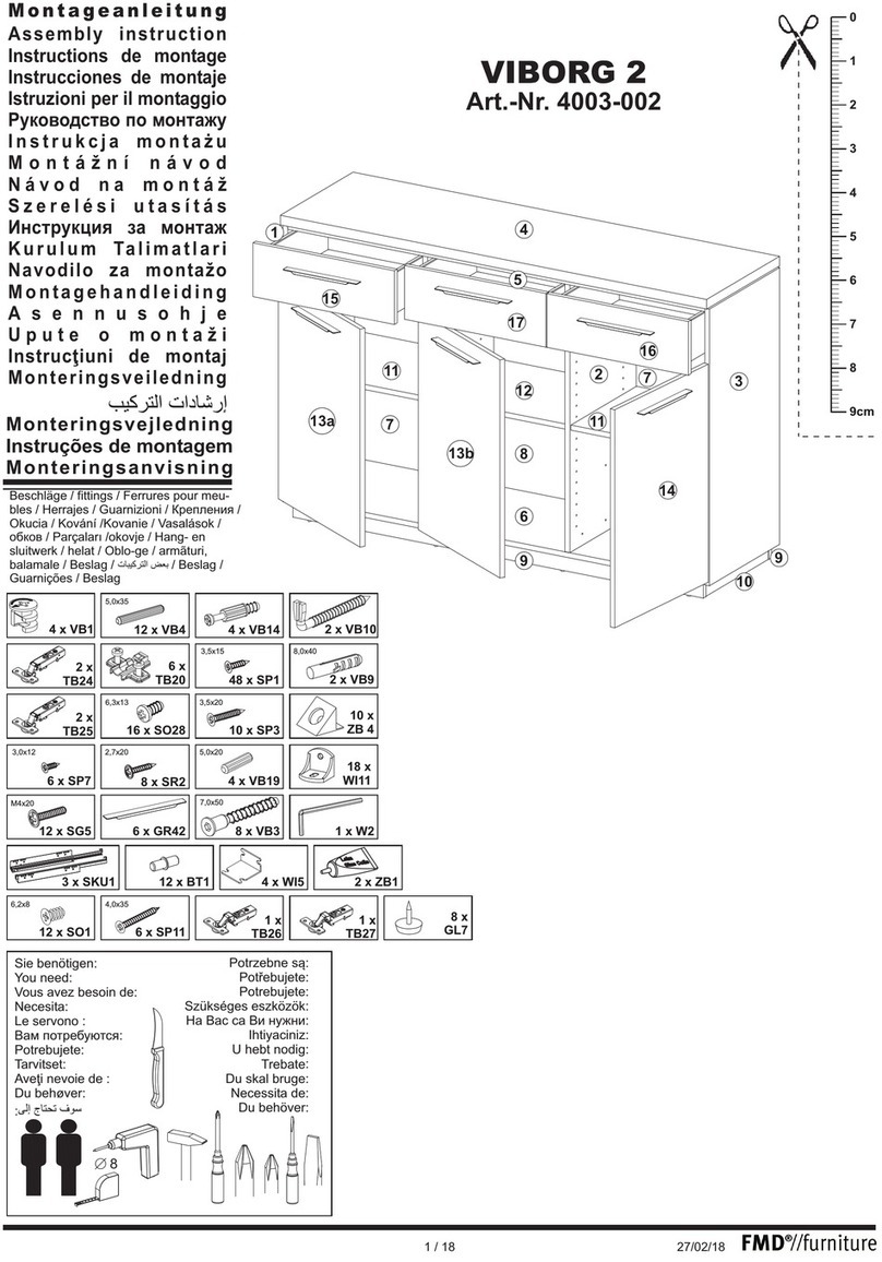 FMD Furniture VIBORG 2 Assembly instruction