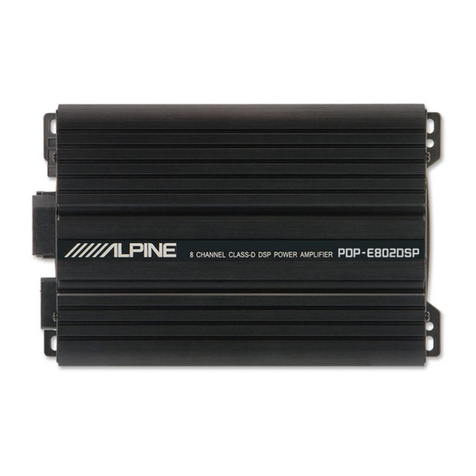 Alpine PDP-E802DSP User manual