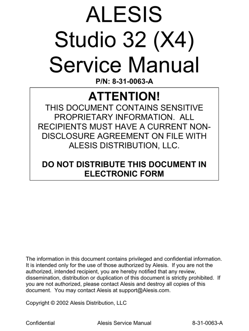 Alesis Studio 32 Service manual
