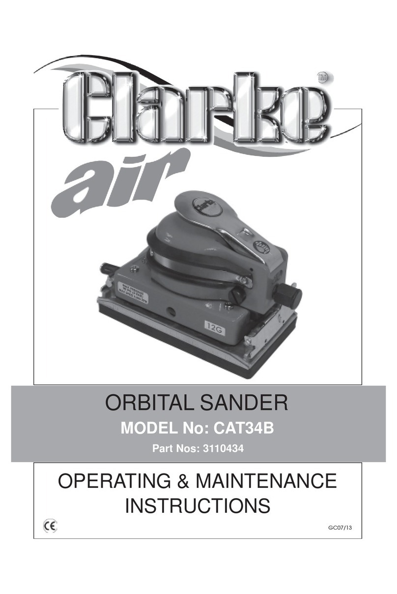 Clarke air CAT34B Installation and operation manual