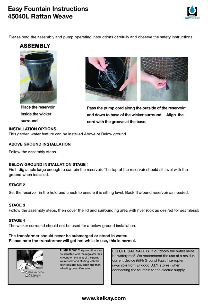 Kelkay Easyfountain Rattan Weave 45040L instructions Kelkay Easyfountain Rattan Weave 45040L instructions