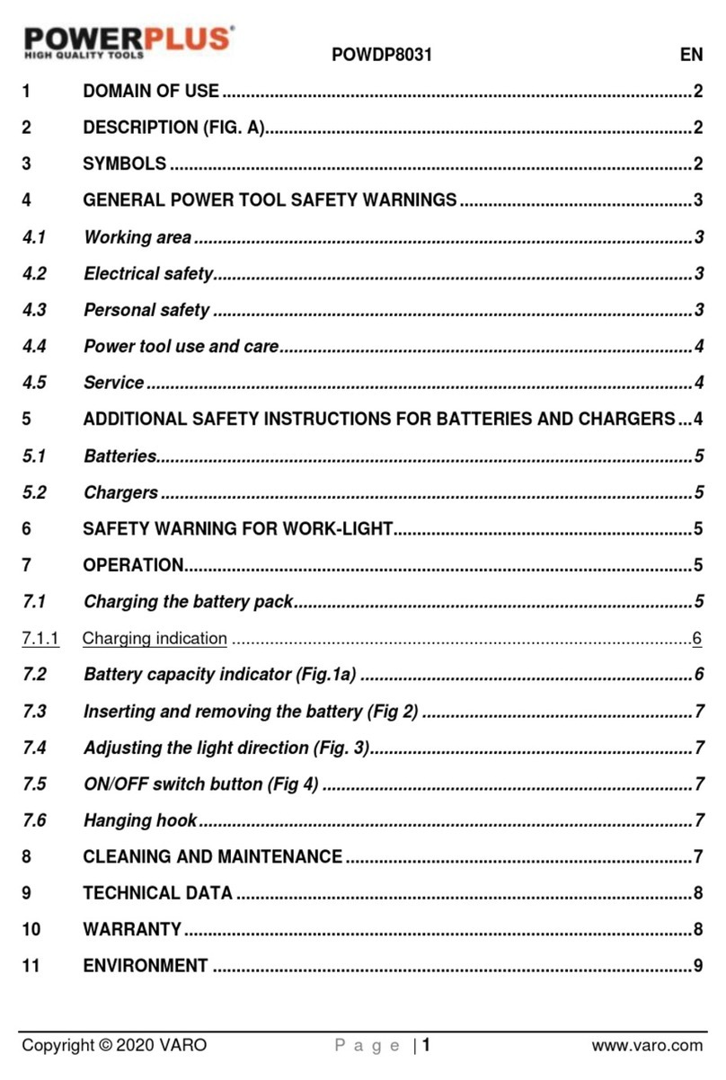 Powerplus POWDP8031 manual Powerplus POWDP8031 manual