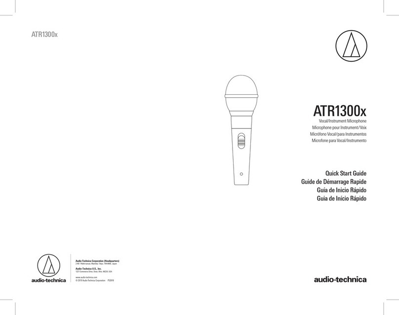 Audio Technica ATR1300x User manual