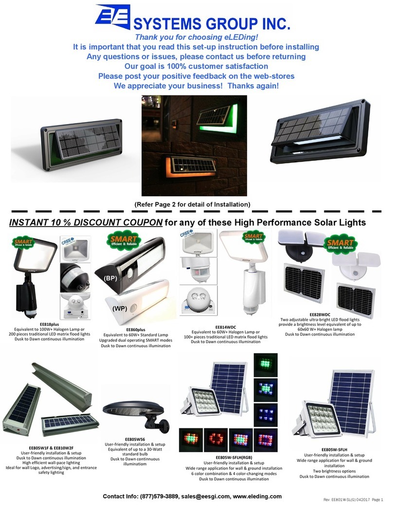 eLEDing EE801W-SL(G) Specification sheet