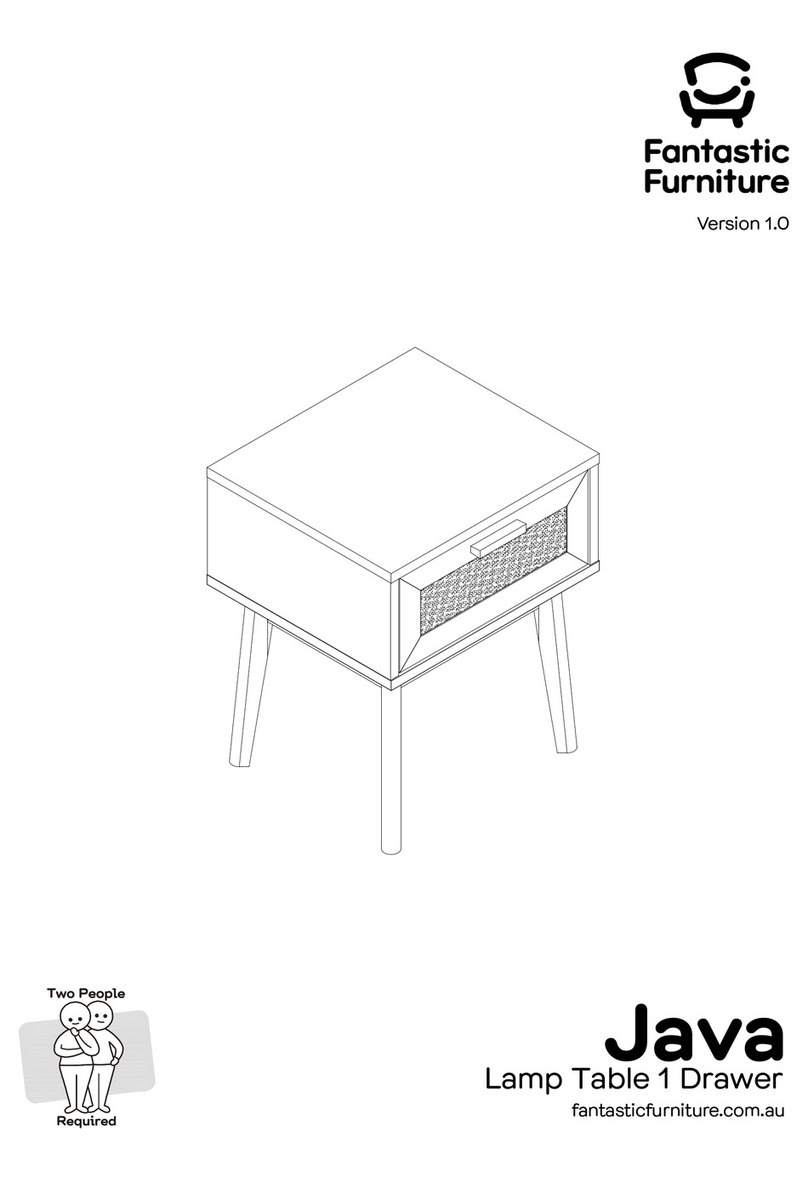 fantastic furniture Torkay Lamp Table 1 Drawer White Walnut User manual fantastic furniture Torkay Lamp Table 1 Drawer White Walnut User manual