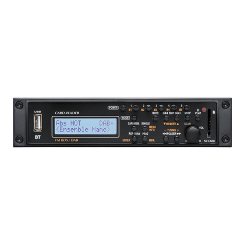 RCS AUDIO-SYSTEMS AM-100 DAB operating instructions