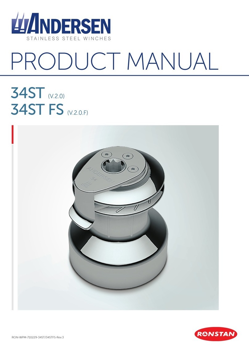 Ronstan Andersen 34ST User manual Ronstan Andersen 34ST User manual