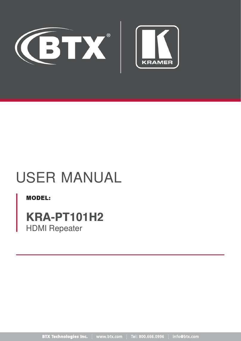 Kramer BTX KRA-PT101H2 user manual
