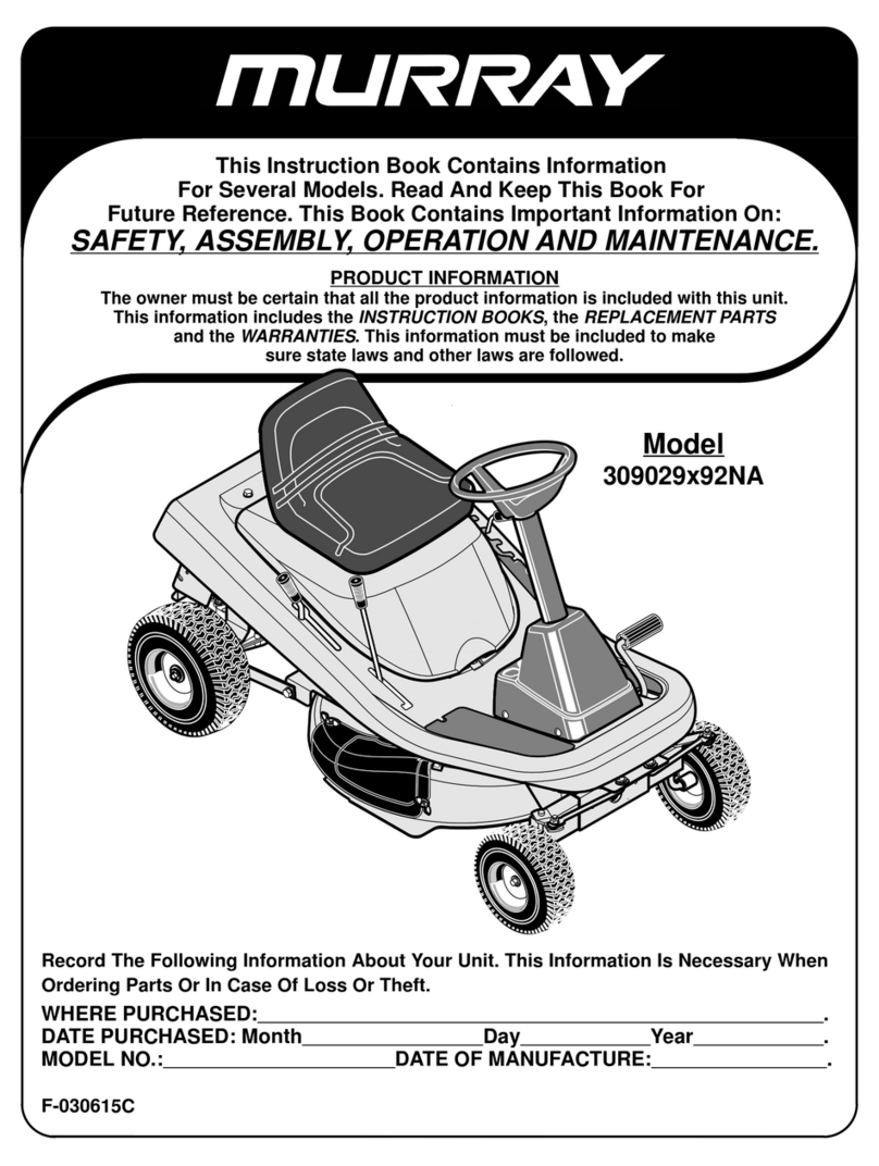 Murray 30902992NA Series User manual