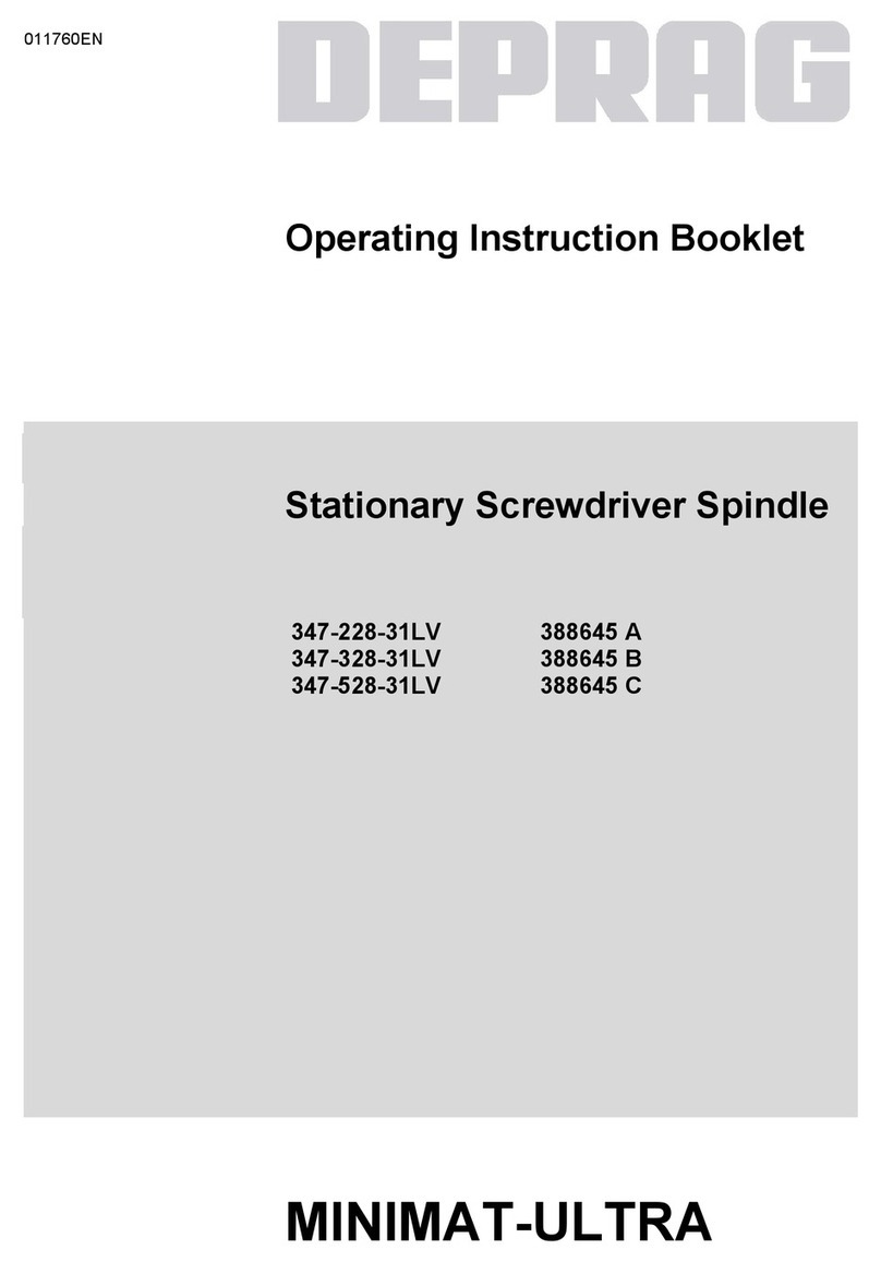 Deprag 347-228-31LV Operating instruction booklet