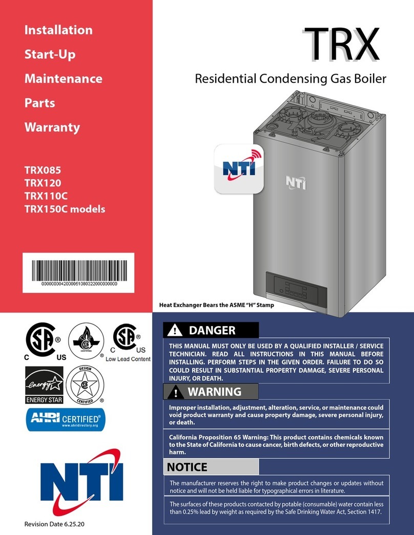 NTI TRX085 Installation manual
