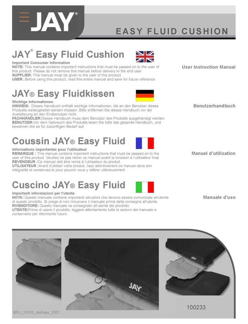 Sunrise Medical JAY Basic User instruction manual