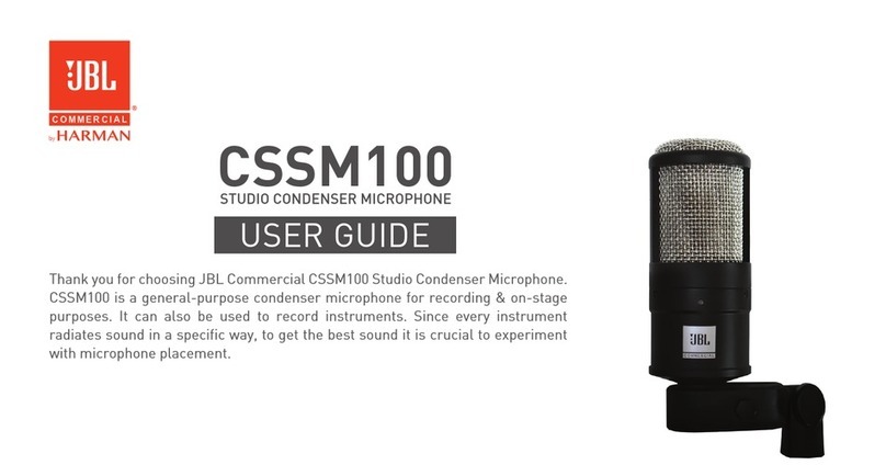 Harman JBL CSSM100 User manual