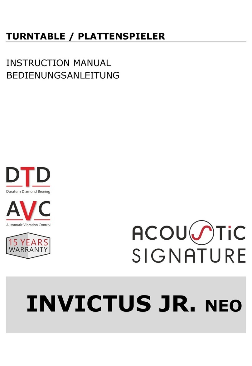 Acoustic Signature INVICTUS JR. NEO User manual