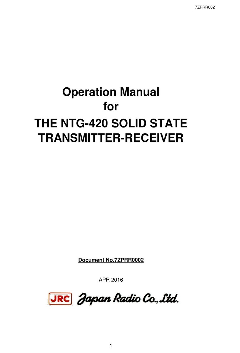 JRC NTG-420 User manual