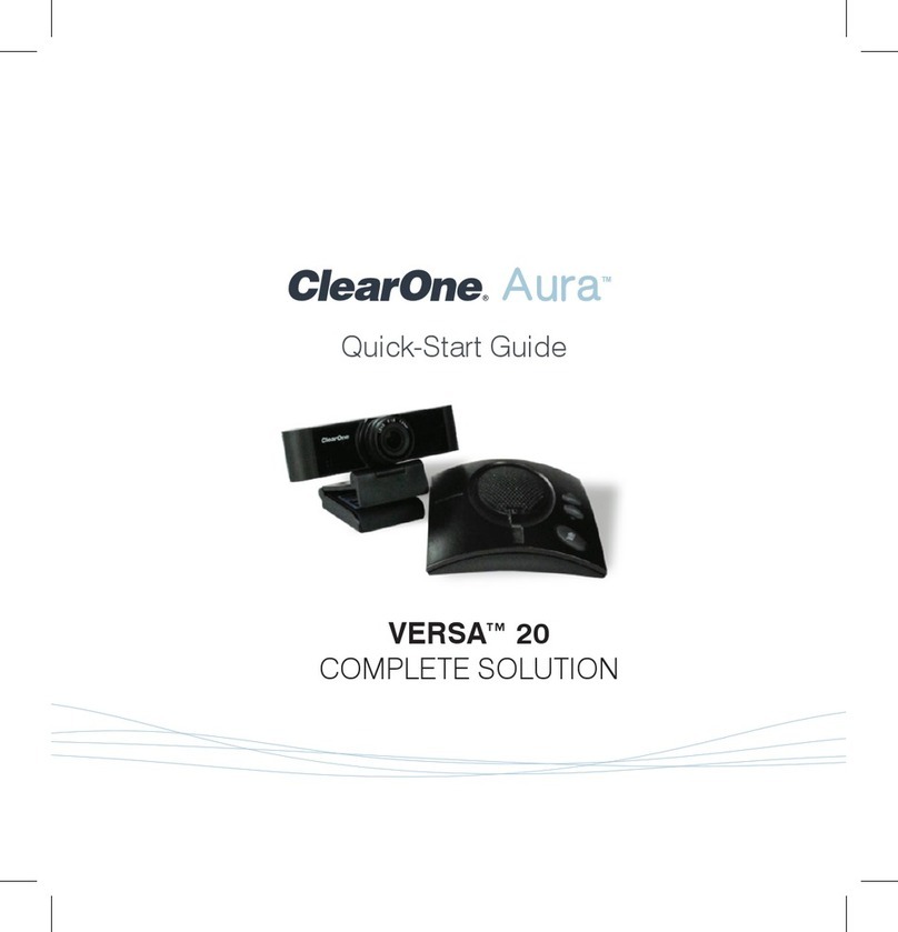Clear One VERSA 20 User manual