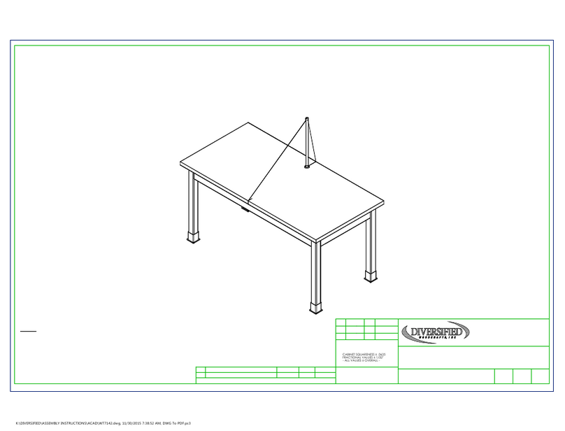 DIVERSIFIED WOODCRAFTS WT714 Assembly instructions