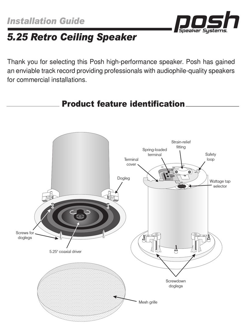 Posh 5.25 Retro Series installation guide