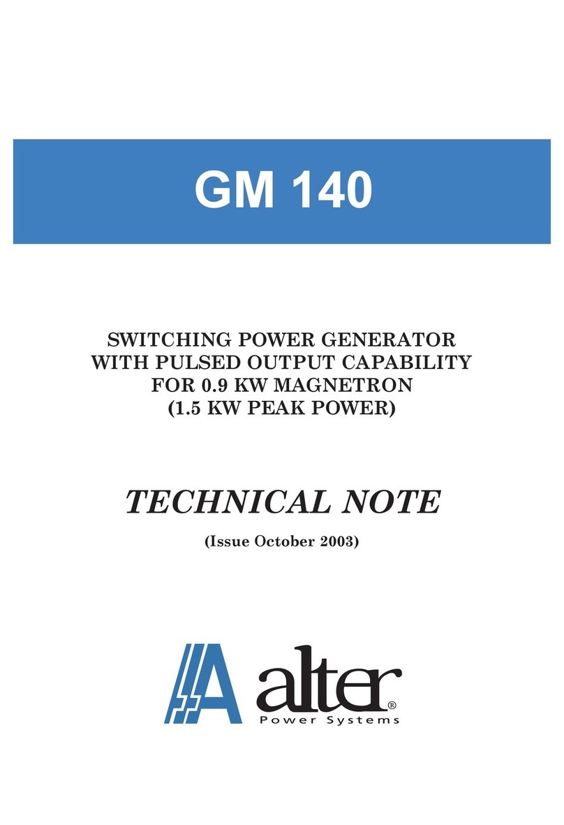 ALTER GM 140 User manual