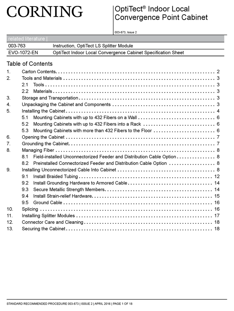 CORNING OptiTect quick start guide