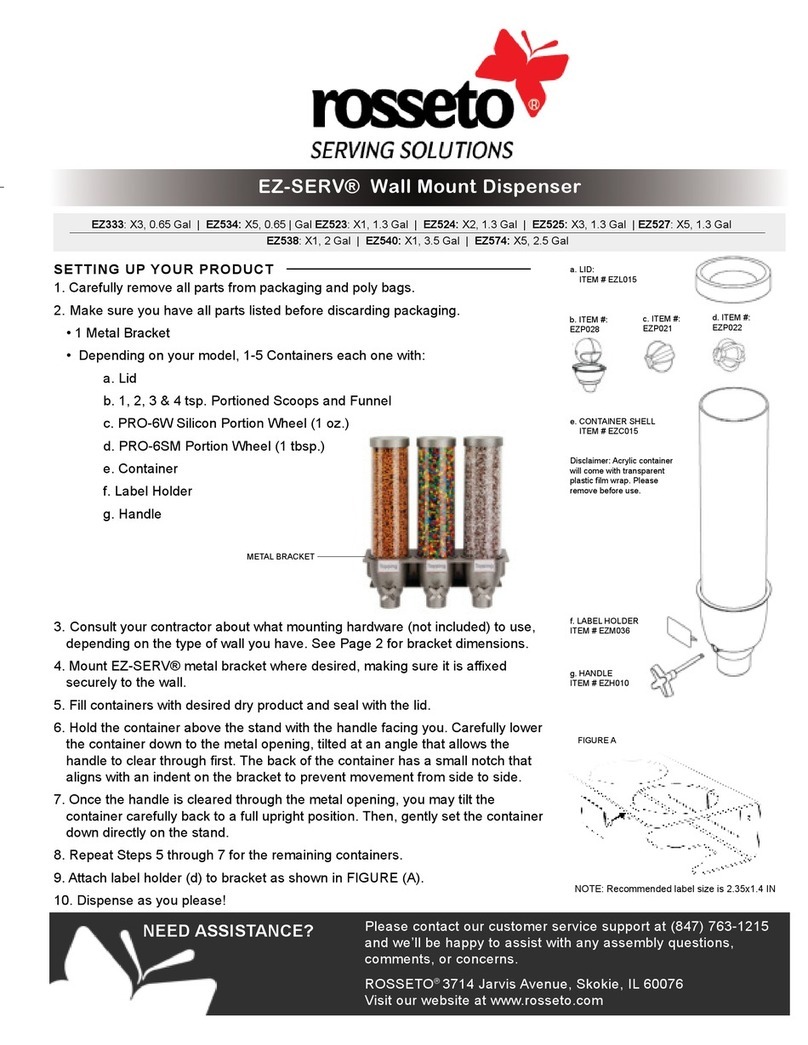 rosseto EZ-SERV EZ333 manual
