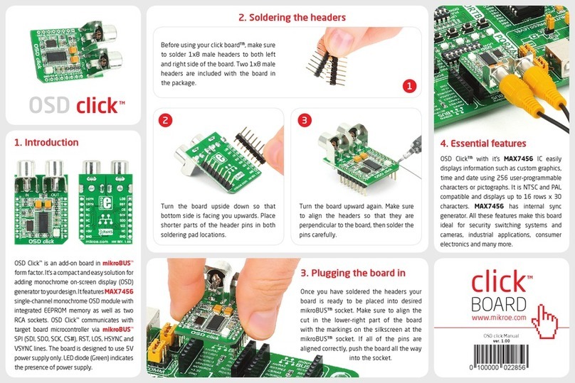 MicroElektronika click OSD quick start guide