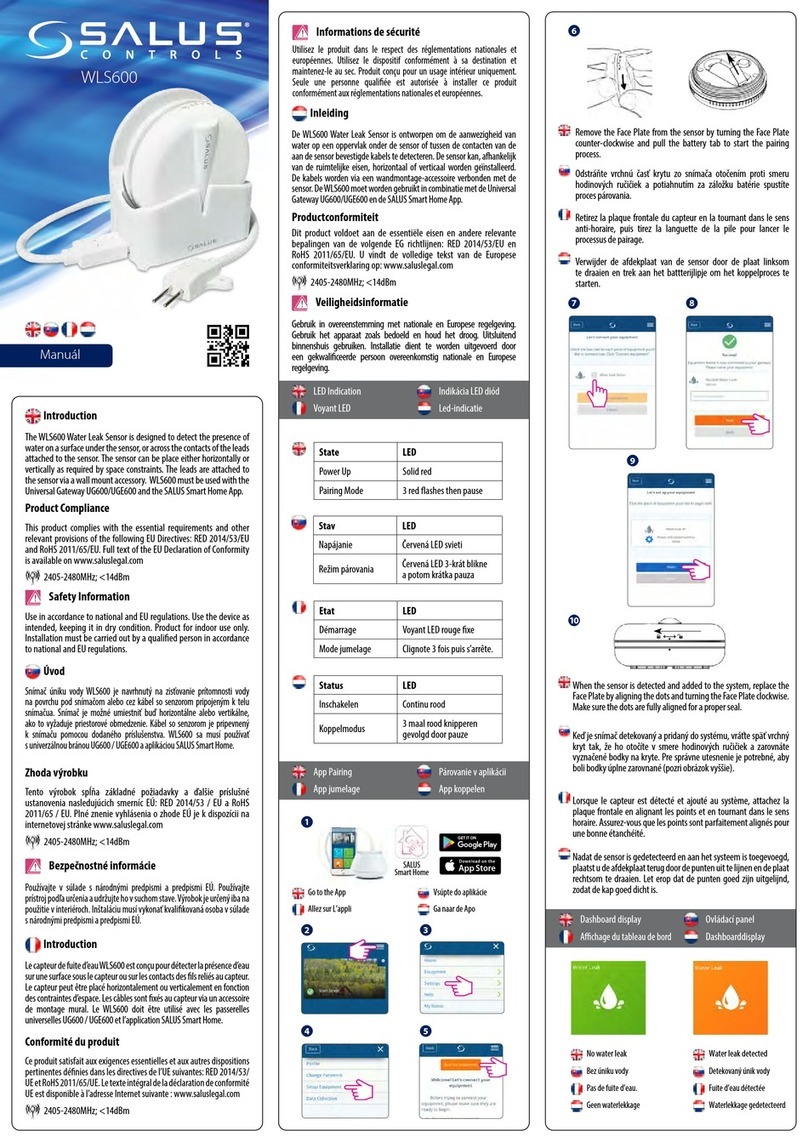 Salus WLS600 User manual