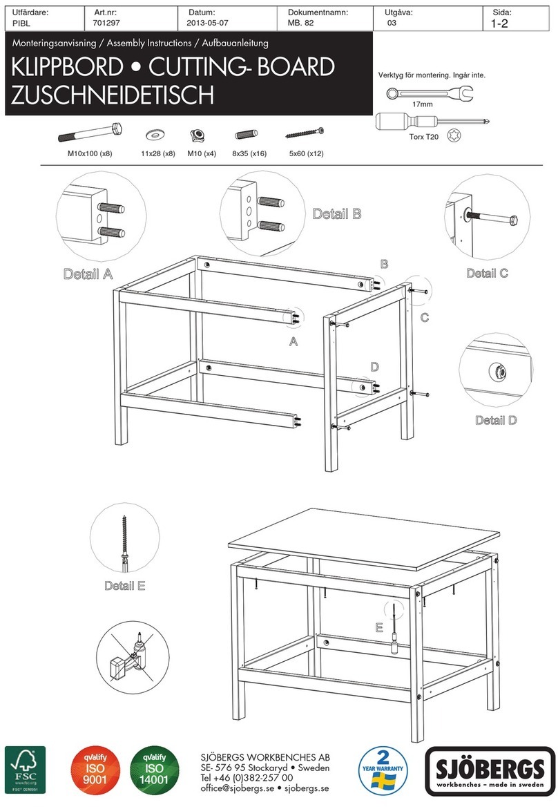Sjobergs 701297 User manual